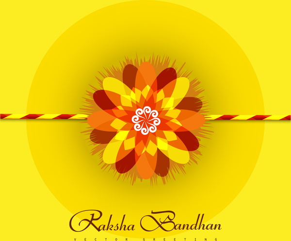 สวย raksha bandhan พื้นหลังมีสีสันสดใส