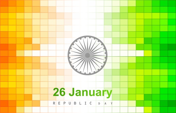 Hermoso diseño brillante elegante bandera India ola