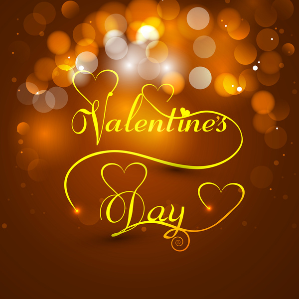 hermoso día de San Valentín corazón texto elegante diseño vector tarjeta colorida