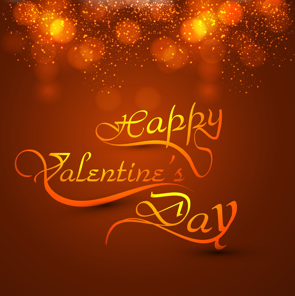 hermoso día de San Valentín corazón texto elegante diseño vector tarjeta colorida