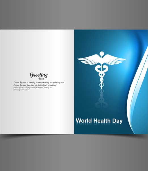 красивые векторные поздравительных открыток мир здоровья день фон иллюстрации