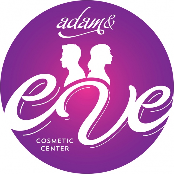 美容サロン円スパ アイコン創造的なロゴタイプで女男顔の美容センター ベクトルのロゴのテンプレート