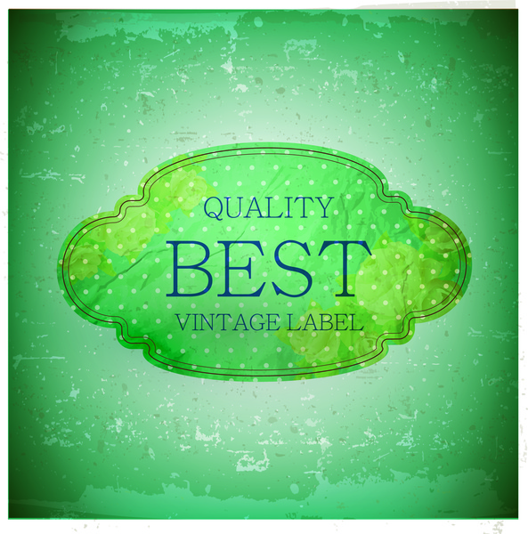 mejor calidad vintage etiqueta
