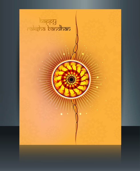 indah template perayaan warna-warni raksha bandhan festival ilustrasi vektor