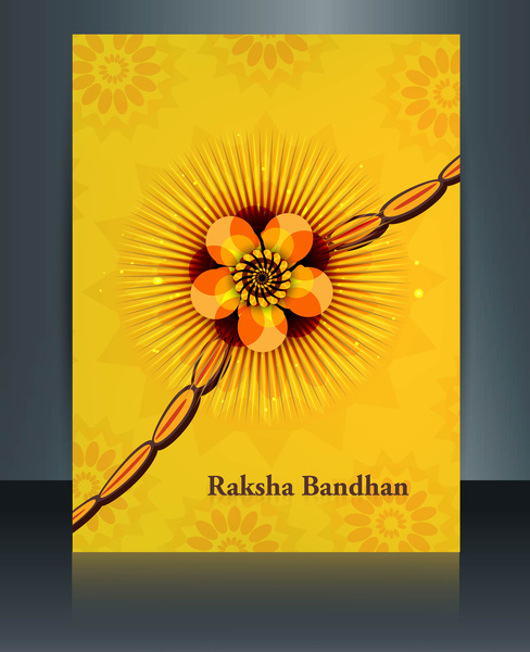 vector de ilustración festival de plantilla hermosa celebración colorida raksha bandhan