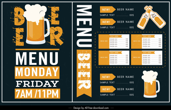 Drink Menu Template Free Download from images.gofreedownload.net