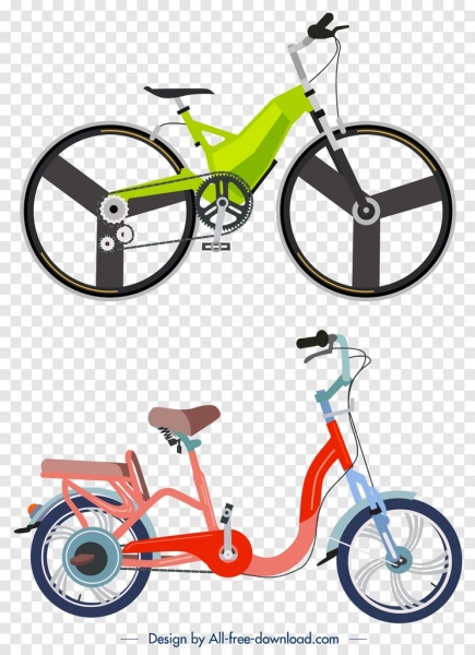banner iklan sepeda berwarna desain modern