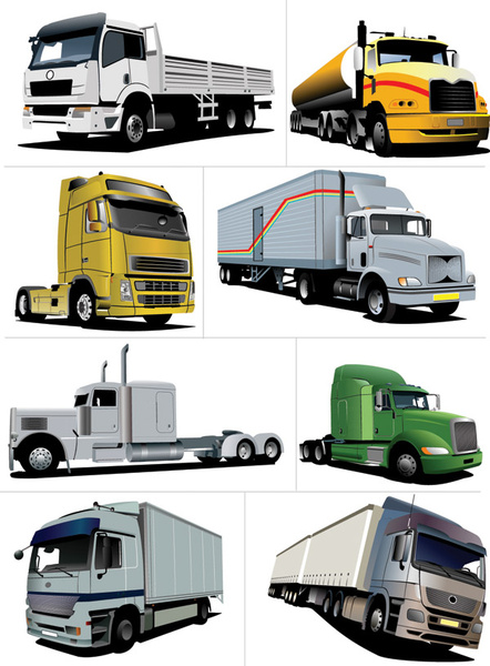 gran vector creativo de camiones
