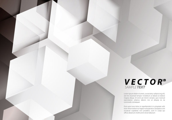 kotak hitam dan putih konsep latar belakang vektor