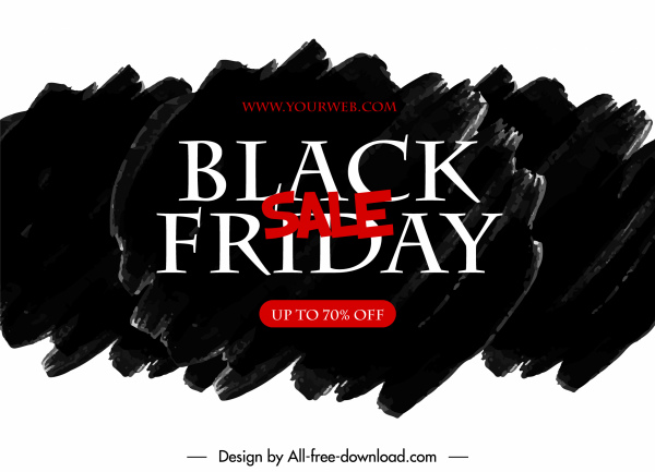 black friday sale poster dunkel schwarz grunge tinte
