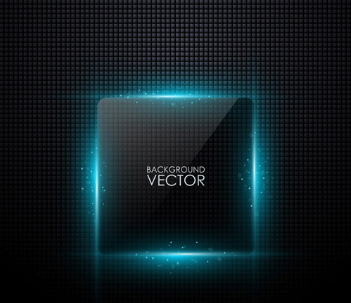 Marcos de vidrio negro vector background
