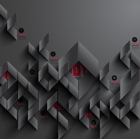 Papel negro vector background