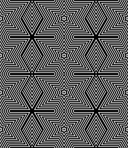 negro con blanco de patrones sin fisuras abstractas vector set