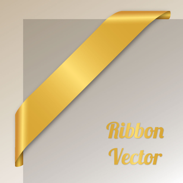corner ribbon vector