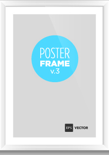 vektor template kosong poster