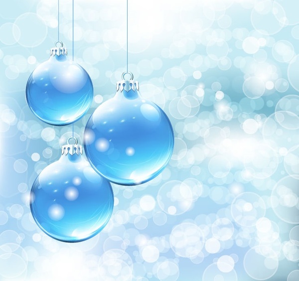 kartu Natal biru latar belakang vektor grafis