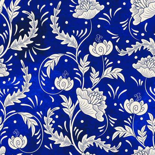 biru ornamen dekoratif Gaya russian vektor