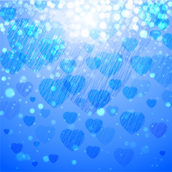 blaues Herz Hintergrund