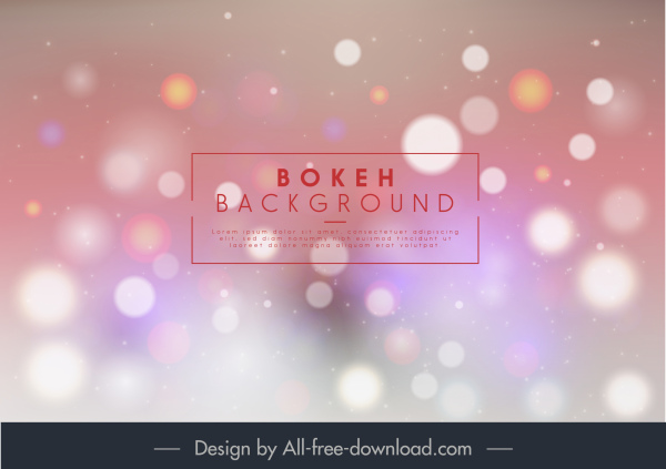bokeh fond coloré effet de lumière floue étincelante