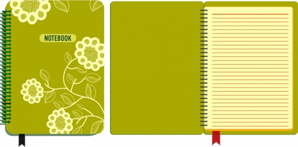 책 표지 디자인 클래식 꽃 패턴