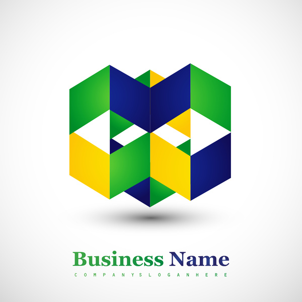 Brasil bandeira conceito criativo negócios ícone colorido vector