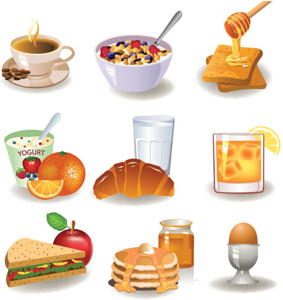 Frühstück Vektor Grafiken Essen Sammlungen