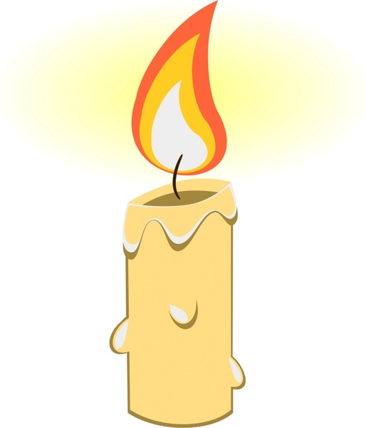 Bright Candle Vector Illustration With Realistic Cartoon Design-vector  Cartoon-free Vector Free Download