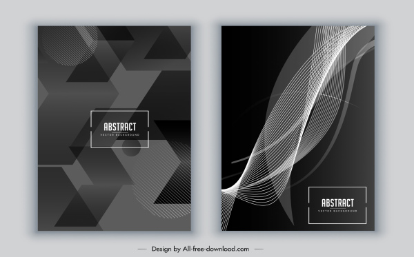 brochura capa modelo preto branco abstrata geométrica dinâmica