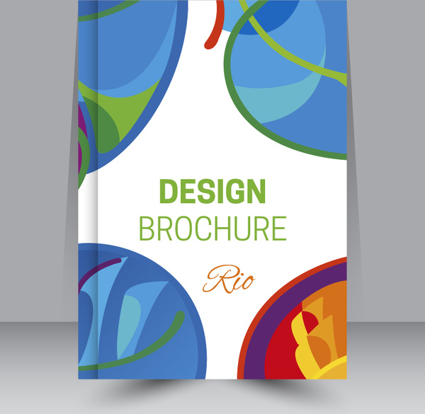 desain brosur dengan ilustrasi acara olimpiade