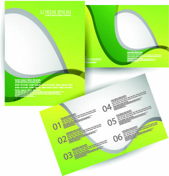 vector abstracto cubierta folletos y volantes