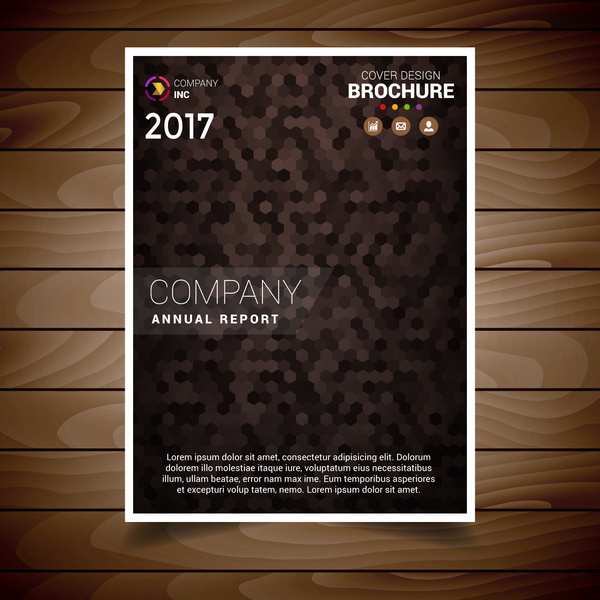 Brown Textured Brochure Design Template