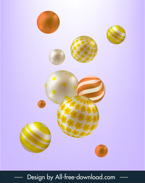 bolhas bolas fundo brilhante projeto dinâmico 3d moderno