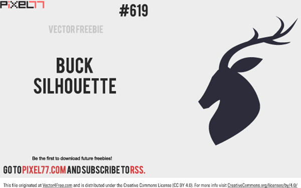 Buck-Vektor-silhouette