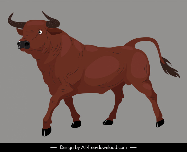 buffalo simgesi klasik tasarım renkli handdrawn kroki