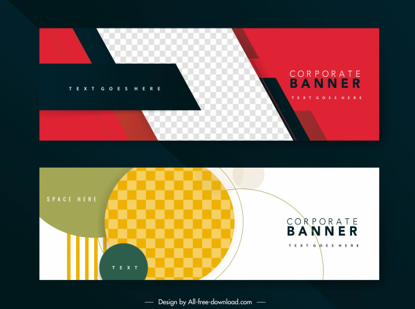 template latar belakang banner bisnis dekorasi kotak-kotak abstrak modern