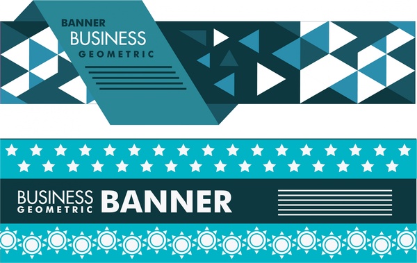 Business Banner Design modernen geometrischen Stil