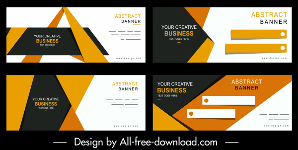 لافتات الأعمال قوالب الملونة تصميم التصميم الحديث ديكور التكنولوجيا