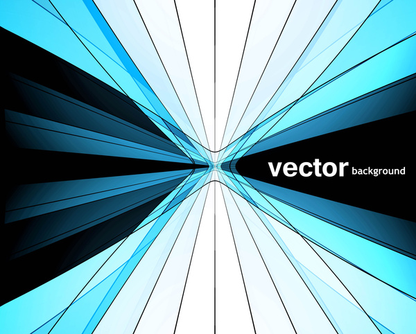 Bisnis blue Floral vector latar belakang gelombang desain