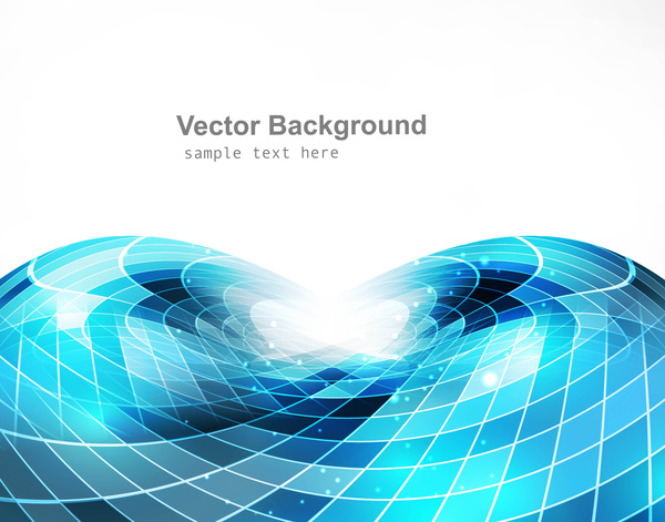 Business blau bunt Vektor Hintergrund Wave-design