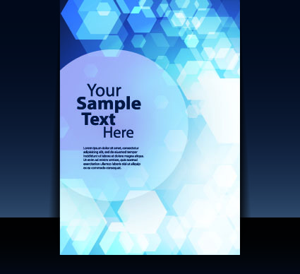 elementos de design de capa de brochura de negócios