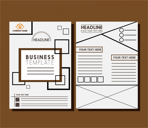 projeto de layout de modelos de folheto de negócios