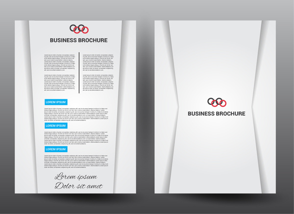 Business Broschüre Vektor-Illustration mit eleganten Stil