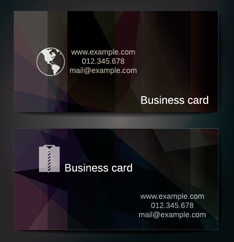 抽象的な形ベクトルなビジネス カード テンプレート
