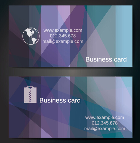 抽象的な形ベクトルなビジネス カード テンプレート