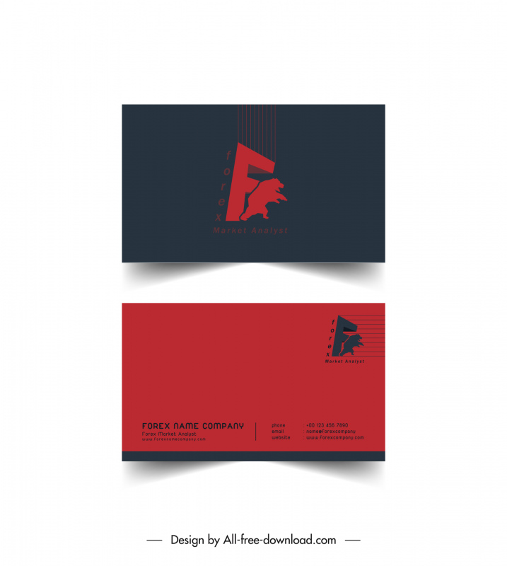 шаблон визитной карточки динамический 3d текст медведь эскиз логотипа