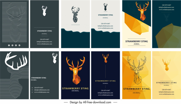 diseño moderno tarjeta de visita plantillas Reno natural tema