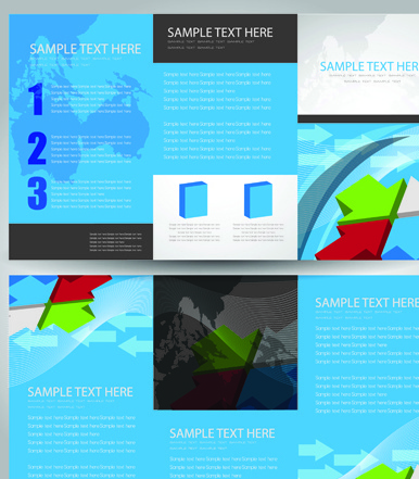 tarjetas de presentación y folleto cubre vector diseño