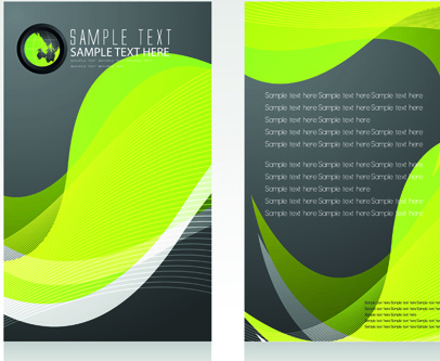 tarjetas de presentación y folleto cubre vector diseño