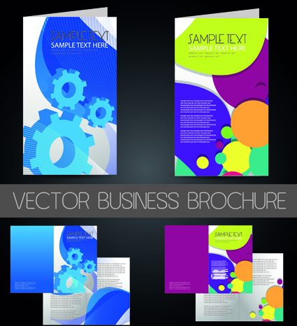 Business Cards And Brochure Covers Design Vector