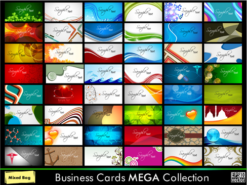 colección de diseño creativo tarjetas de visita